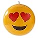 Fun Central AZ900 12 Pieces 12 Inches Emoji Inflatable Beach Balls, Fun Emoji Beach Balls, Emoji Beach Balls for Kids - Perfect for Beach Parties, Pool Parties, Concert - Assorted