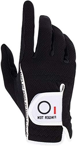 Golf Gloves Men Right Hand Rain Grip Weathersof Value Pack, Mens Golf Glove Wear Resistant Non Slip Color Black (Black-1 Pack, L-Worn on Right Hand) — image 1