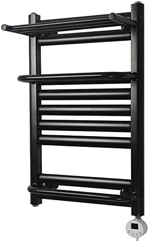 Homeure Wall Mounted Electric Heated Towel Rail Thermostatic Bathroom Radiators Free Standing Towel Warmer Dryer