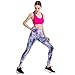 Aumy Women’s Mermaid Digital Printed High Waist Yoga Leggings Full Length Workout Capris Pants, Mermaid Purple, Free Size