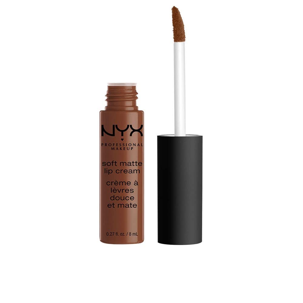 NYX Professional Makeup Soft Matte Lip Cream, Creamy and Matte Finish, Highly Pigmented Colour, Long Lasting, Vegan Formula, Shade: Dubai