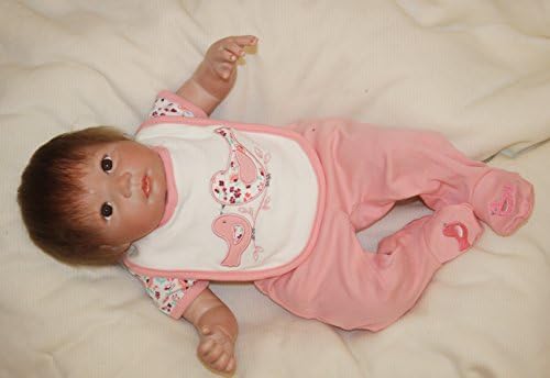 Cute Silicone Baby Girl Dolls Reborn Newborn Babaies for Nursery Training Toys,20-Inch
