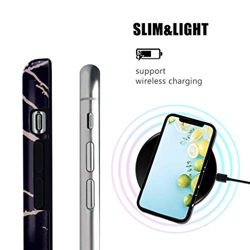 iPhone 11 Pro Max 2019 6.5 Case, Ranyi Gold Stamping Marble Pattern [Support Wireless Charging] Shock Absorbing Resilient TPU Rubber/Silicone Case for Apple 2019 6.5 Inch iPhone 11 Pro Max (3) - Thumbnail 4