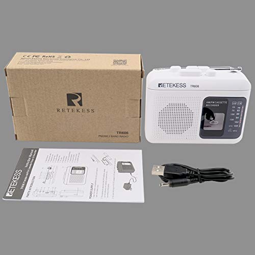 image for Retekess TR606 Cassette Player with Portable AM FM Radio Walkman Tape 