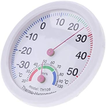 Saisibot Indoor Outdoor Temperature Meter Hygrometer Clock-shaped