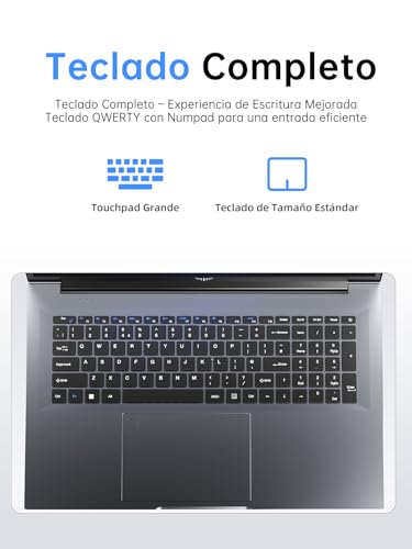 ACEMAGIC 18.5 Inch FHD Laptop, Processor 4300U up to 3.7 GHz, 16GB DDR4 RAM 512GB M.2 SSD, Laptop Battery 7000mAh, 180° Folding, Webcam, HDMI, Type-C, USB3.2, Laptop Office Study