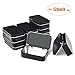 Aybloom Metal Rectangular Empty Hinged Tins - 12 Pack Black Mini Portable Box Containers Small Storage Kit & Home Organizer