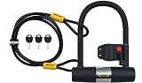 SIGTUNA Bike locks - 16mm Heavy Duty U Lock with U-Lock Shackle and Bicycle Lock Mount Holder + 1200mm Steel Chain Cable Bike Lock
