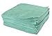 Eurow Microfiber 14 x 14in 300 GSM Cleaning Towels 25-Pack (Green)