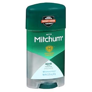 Image of Mitchum Clear Gel Anti-Perspirant & Deodorant, Unscented for Men, 2.25 Oz (3 Pack)