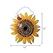 Metal Sunflower Bird House for Outside Hanging Decorative Hand-Painted Birdhouse Yard Garden Decor 12