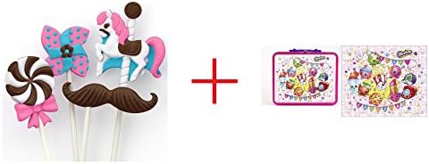 Candy Craft Treat Kit - Chocolaty Pops AND Shopkins Lunchbox Puzzle 100-Piece - (colors and styles vary) - Bundle