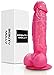 Beauty Molly Superior 7 Inch Anal Realistic Penis Dildo with Suction Cup Adult Sex Toys for Women, Pink