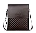 Alena Culian Business Man Bag Classic Plaid Design Men Messenger Bag Shoulder Bag(brown)