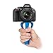 Pictar Splat Flexible Mini Tripod for DSLR Cameras Selfies - Supports 2.6 Pounds, Blue