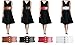 Nanxson Womens Elastic Wide Waist Band Tied Waspie Corset Obi Waist Belt PDW0077 (black)