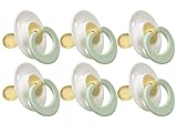Gerber First Essentials Soft Center Latex Pacifier, 6 Pack, Green