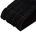 Juvale Kids & Baby Size Ultra Thin No Slip Velvet Hangers, Black, Set of 50 for Kids Dresses, Shirts, Sweaters and Pants - 11 Inch