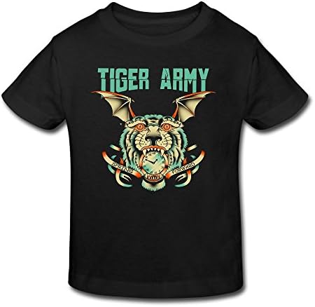 Tiger Army American Punk Rock Band Kid's TShirts Fitted Baby Funny Tee