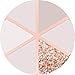 JAHOLAN Bling Glitter Sparkle Rose Gold Marble Design Slim Shockproof Clear Bumper TPU Soft Case Rubber Silicone Cover Phone Case Compatible with iPhone 5 5S