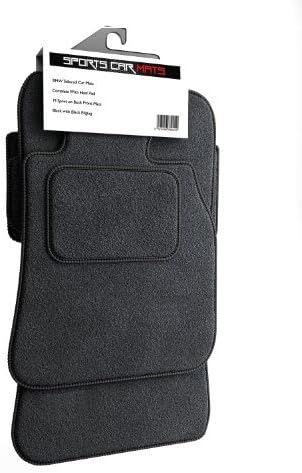 Sports Car Mats SCM10 4 Tailored Car Mats, Black
