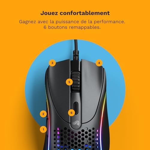Model D 2 Souris Gaming Filaire (Matte Black)
