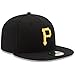 Men's Pittsburgh Pirates New Era Black Game Authentic Collection On-Field 59FIFTY Fitted Hat Size 7 5/8