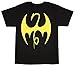 Marvel Comics Mens The Immortal Iron Fist Graphic Logo Black T-Shirt Small