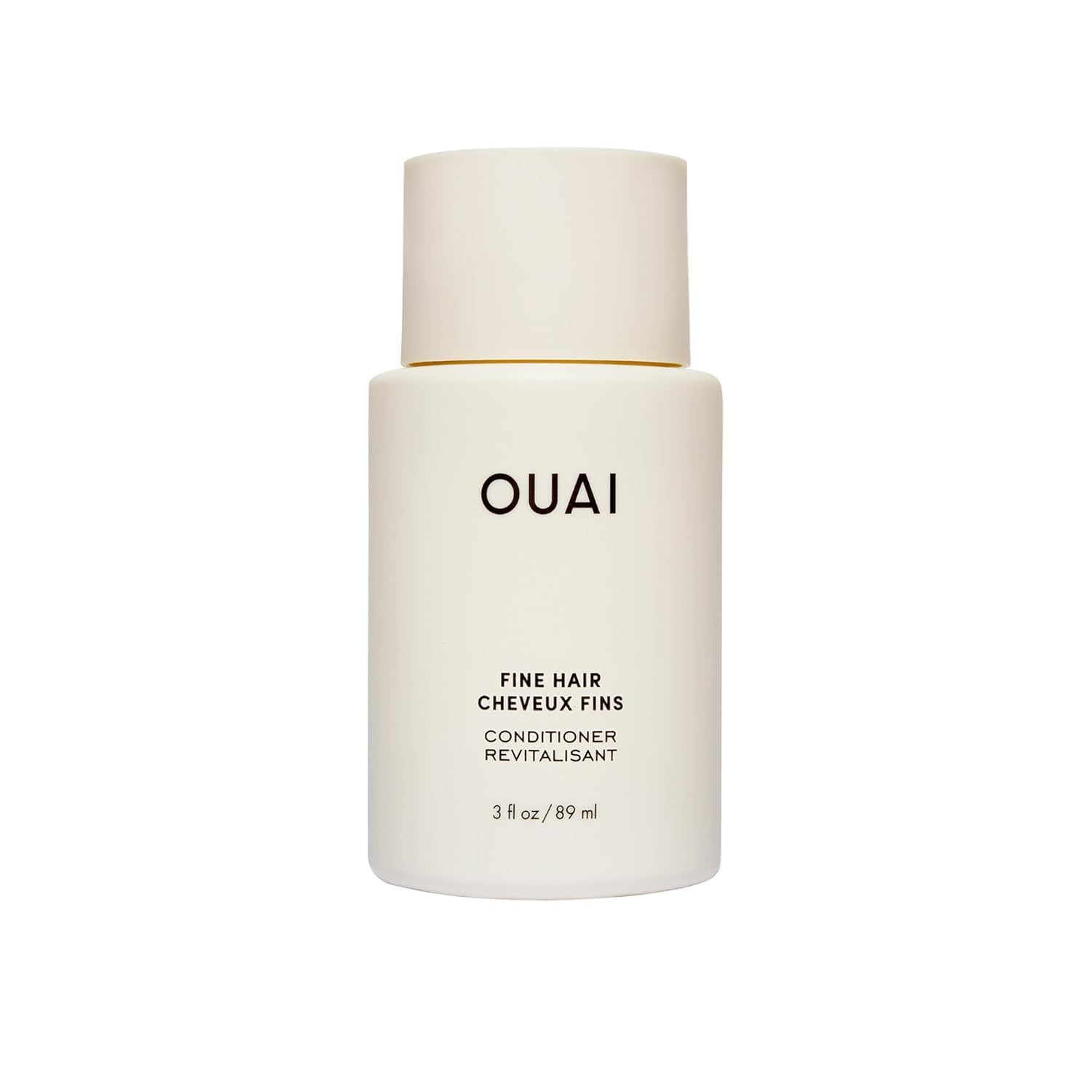 OUAI Fine Hair Conditioner Travel Size - Volumising Conditioner for Fine Hair - Keratin, Biotin + Chia Seed Oil - Adds Softness, Bounce + Volume - Free from Parabens, Sulfates, Phthalates - 89ml