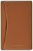 Levenger Pocket Briefcase Leather Pocket Notepad 3x5 Index Card Holder Organizer, Saddle