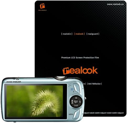 REALOOK Canon PowerShot SD980IS (IXUS200IS) Screen Protector, Crystal Clear 2-PK