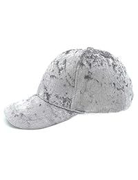 accsa Women Texture Soft Velvet Navy   Grey Gorra de béisbol Regalos