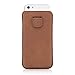 iPhone 5C Case, Snugg Apple iPhone 5C Distressed Brown Leather Pouch Case [Card Slot] Apple iPhone 5C Pouch Case Cover Executive Design