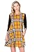 HerShe Women's 3/4 Sleeve Print Side Pocket A-Line Comfy Casual Tunic Dress