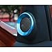 Thenice for 10th Gen Civic Door Audio Speaker Rings, Anodized Aluminum A-Pillar Loudspeaker Decorations Circle Trims for Honda Civic 2016 2017 2018 2019 -Light blue