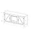 Home Accent Furnishings Tucker 58 Inch Barn Door Fireplace Tv Stand in Barnwood