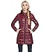 Caracilia Women's Plus Size Lightweight Packable Hooded Long Down Outwear Jacket