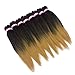 Dorsanee Ombre Honey Blonde Braiding Hair Pre Stretched 20 Inch 8 Packs Braiding Hair Extensions for Crochet Box Braids Twists Locs Hair Itch Free Soft Yaki Texture Hot Water Setting (20inch,#1B/27)
