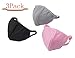 ST park Top Quality Three Ply Activated Carbon Cotton Warm Fashion Health Cycling Anti-dust Cotton Mouth Face Masks Respirators,3Pack.