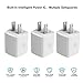 USB Wall Charger for iPhone, Vogek UL Listed 5V/1A Universal Portable Travel Adapter Wall Charger Rapid 1.0A Output for iPhone iPad iPod Google Pixel Nexus HTC LG Nokia-3 Pack