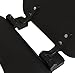 Ginsey Standard Soft Toilet Seat with Plastic Hinges, Black Medium