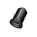 RAVPower Car Charger Super Mini Dual USB Car Charger with iSmart 2.0 Technology for iPhone 7 / 6s / Plus, iPad Pro / Air 2 / mini, Galaxy S8/ S7 / S6 / Edge / Plus, Note 5 / 4 - Black