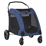 PawHut Pet Stroller Universal Wheel with Storage