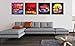 OurSuperDeals 4 Pack 5d Diamond Painting Kits for Adults Kids Set Cup Sunset Tree Full Drill Diamond dotz Kits for Home Wall Decor, 30x30CM/11.8X11.8inch (Set A)