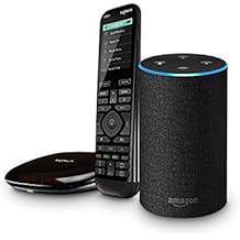 All-new Echo (2nd Generation) – Charcoal Fabric + Logitech Harmony Elite