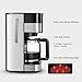Aicook Coffee Maker, 10 Cup Programmable Coffee Machine with Coffee Pot, Drip Coffee Maker with Timer and Thermal Pot, Permanent Filter Coffee Maker, Black