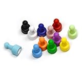 CMS NeoPin® 24 Pieces of Assorted Color Neodymium Magnetic Push Pins for Magnetic Whiteboard and Magnetic Message Board