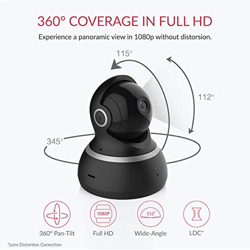YI Pet Security Camera, 360-degree Smart Indoor Dog Cat Dome IP