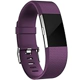 Band for Fitbit Charge 2 HR, Accessories Replacement Sport Fitness Band for Fitbit Charge 2 Heart Rate, Plum / Purple, Small