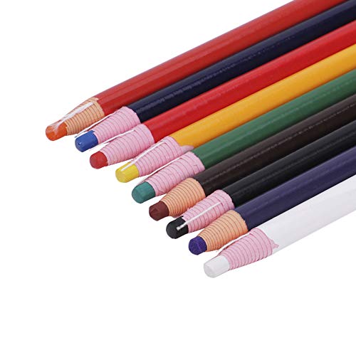 JIAHG 9PCS Color China Marker Pencils Peel-off Grease Pencil Premium China Wax Crayons Pencil Art Drawing Pencils Markers Sticks for Drawing Painting Doddling for Wood Metal Cloth Paper